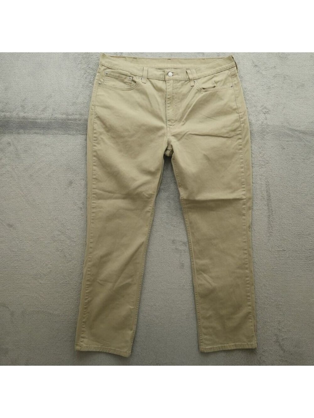 Levi's Jeans Mens Size 40x32 Beige 514 Straight Stretch Denim Pants Classic Fit